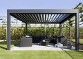0 Wall and 4 Post DIY Customisable Lumex Pergola Opening Roof System Image-2