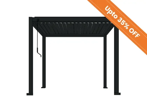 Manual Louvred Roof 140 – Adjustable Outdoor Opening System